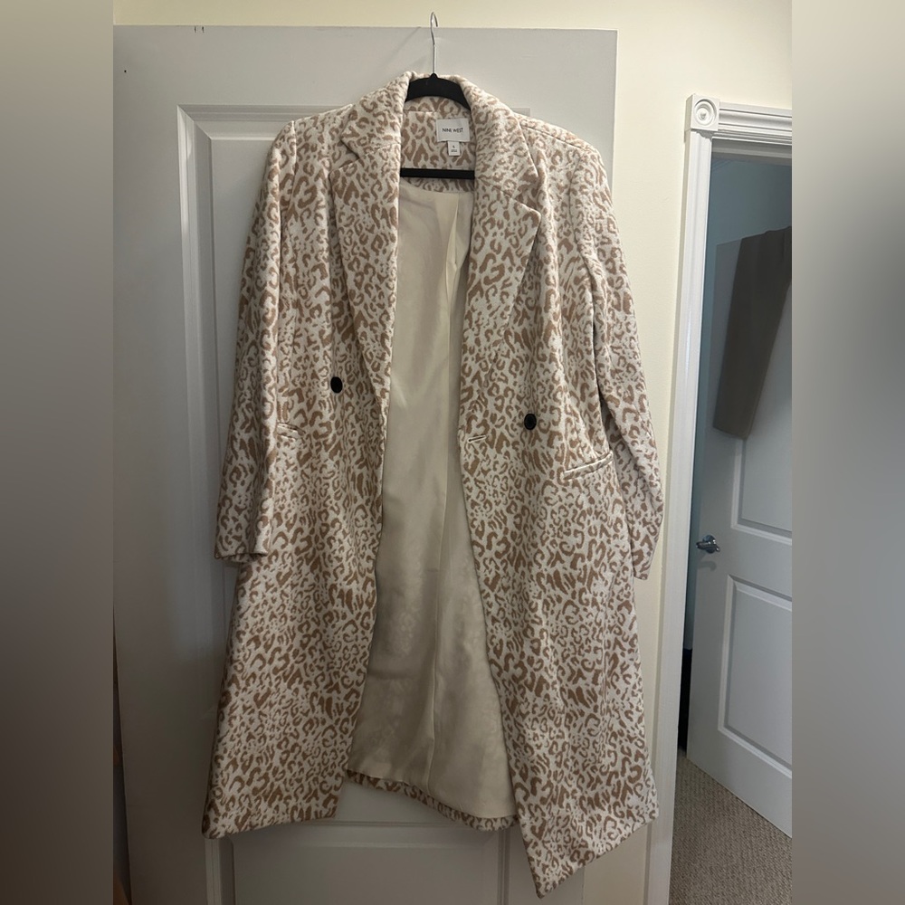 Nine West animal print coat